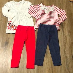 Adorable 4-piece long sleeves!